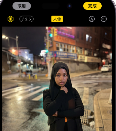 永济苹果15服务店分享如何在iPhone15系列机型拍摄照片中添加人像效果 